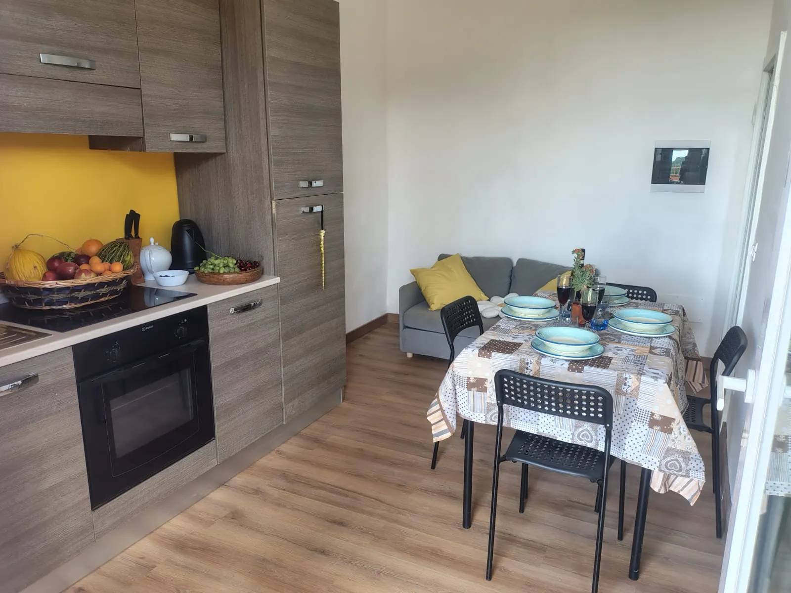 Cucina e zona pranzo della casa vacanze Borgo Antico